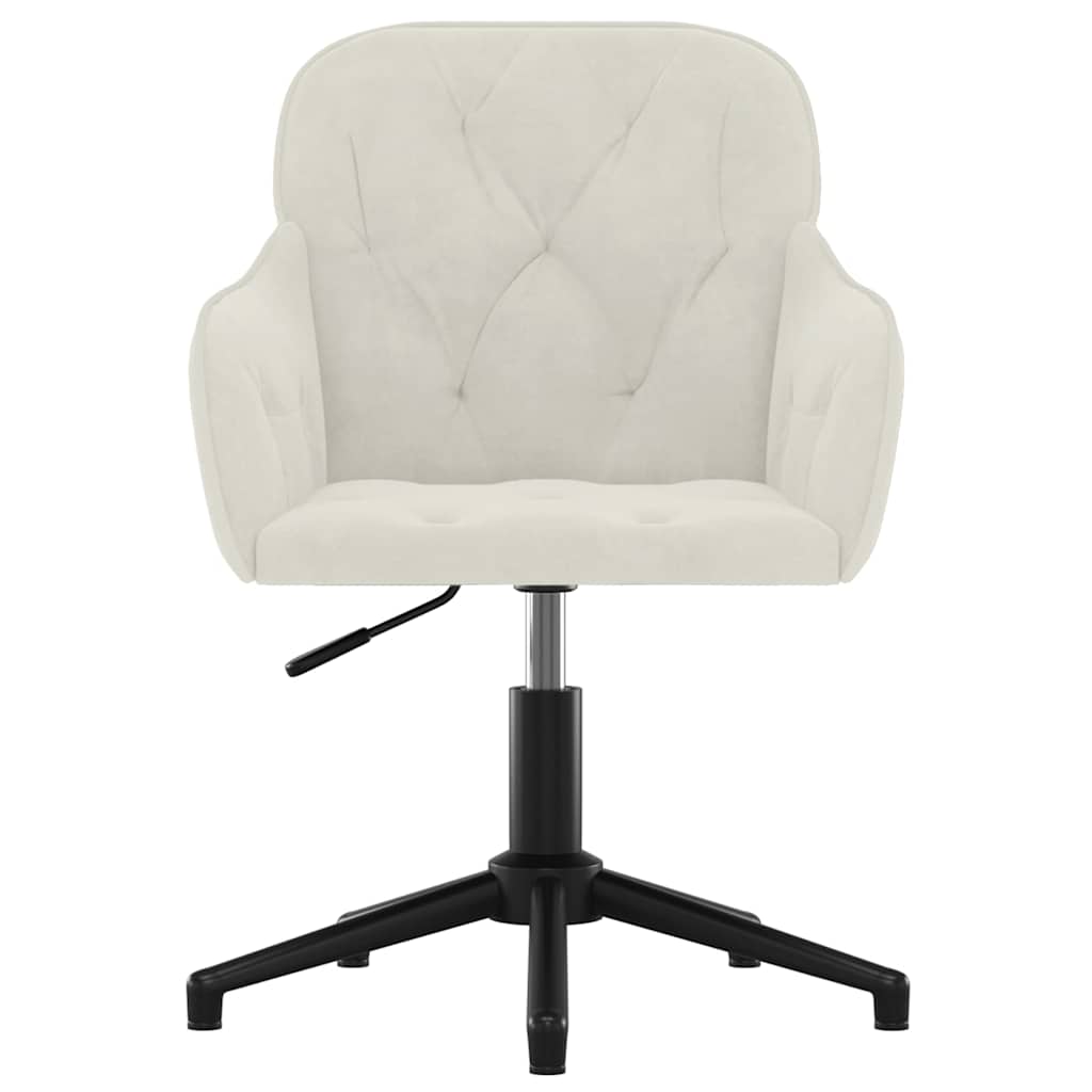 Pasukamos valgomojo kėdės, 2vnt., kreminės spalvos, aksomas