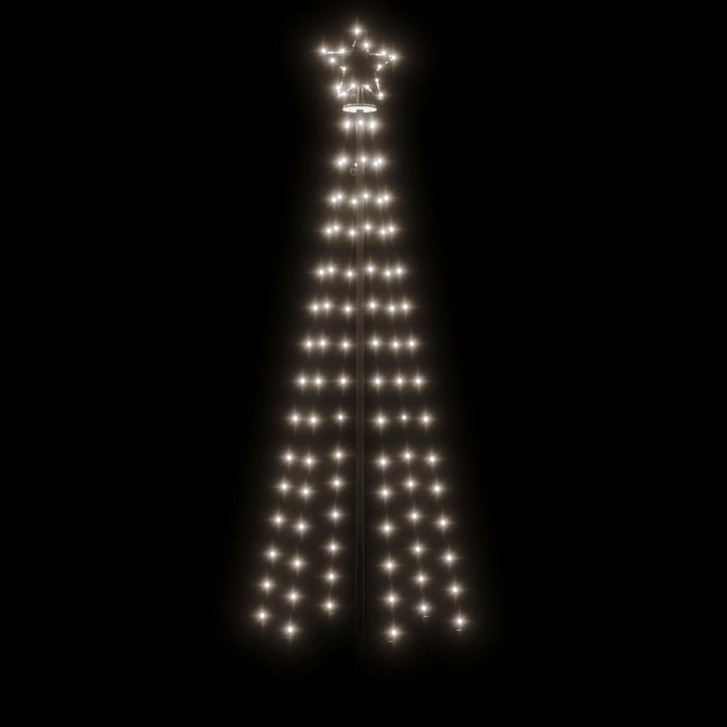 Kalėdų eglutė, 70x180cm, kūgio formos, 108 šaltos baltos LED
