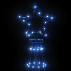 Kalėdų eglutė su kuoliuku, mėlynos spalvos, 108LED, 180cm