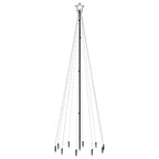 Kalėdų eglutė su kuoliuku, šiltos baltos spalvos, 310LED, 300cm