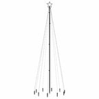 Kalėdų eglutė su kuoliuku, įvairių spalvų, 310LED, 300cm