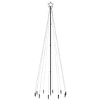 Kalėdų eglutė su kuoliuku, mėlynos spalvos, 310LED, 300cm