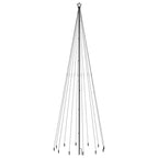 Kalėdų eglutė su kuoliuku, 500cm, 732 šaltos baltos spalvos LED