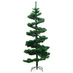 Kalėdų eglutė su stovu, žalia, 150cm, PVC, spiralės formos