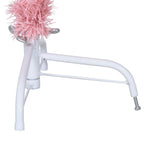 Dirbtinė pusinė Kalėdų eglutė su stovu, rožinė, 150cm, PVC