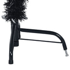 Dirbtinė pusinė Kalėdų eglutė su stovu, juoda, 120cm, PVC