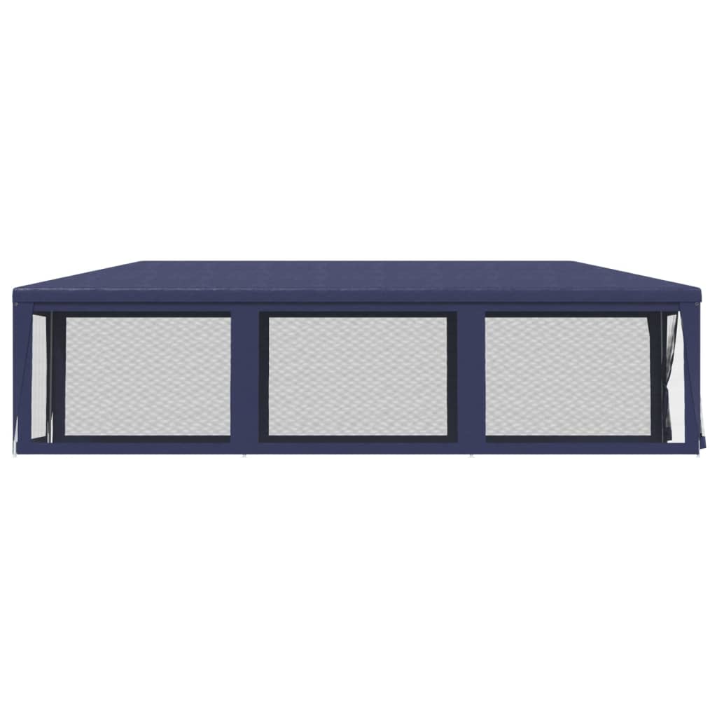 Proginė palapinė su 8 tinklinėmis sienomis, mėlyna, 3x9m, HDPE