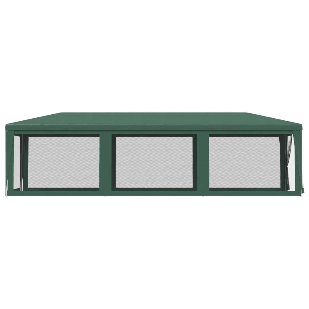 Proginė palapinė su 8 tinklinėmis sienomis, žalia, 3x9m, HDPE