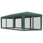 Proginė palapinė su 8 tinklinėmis sienomis, žalia, 3x9m, HDPE