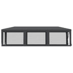 Proginė palapinė su 8 sienomis, antracito, 3x9m, HDPE