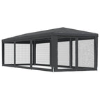 Proginė palapinė su 8 sienomis, antracito, 3x9m, HDPE