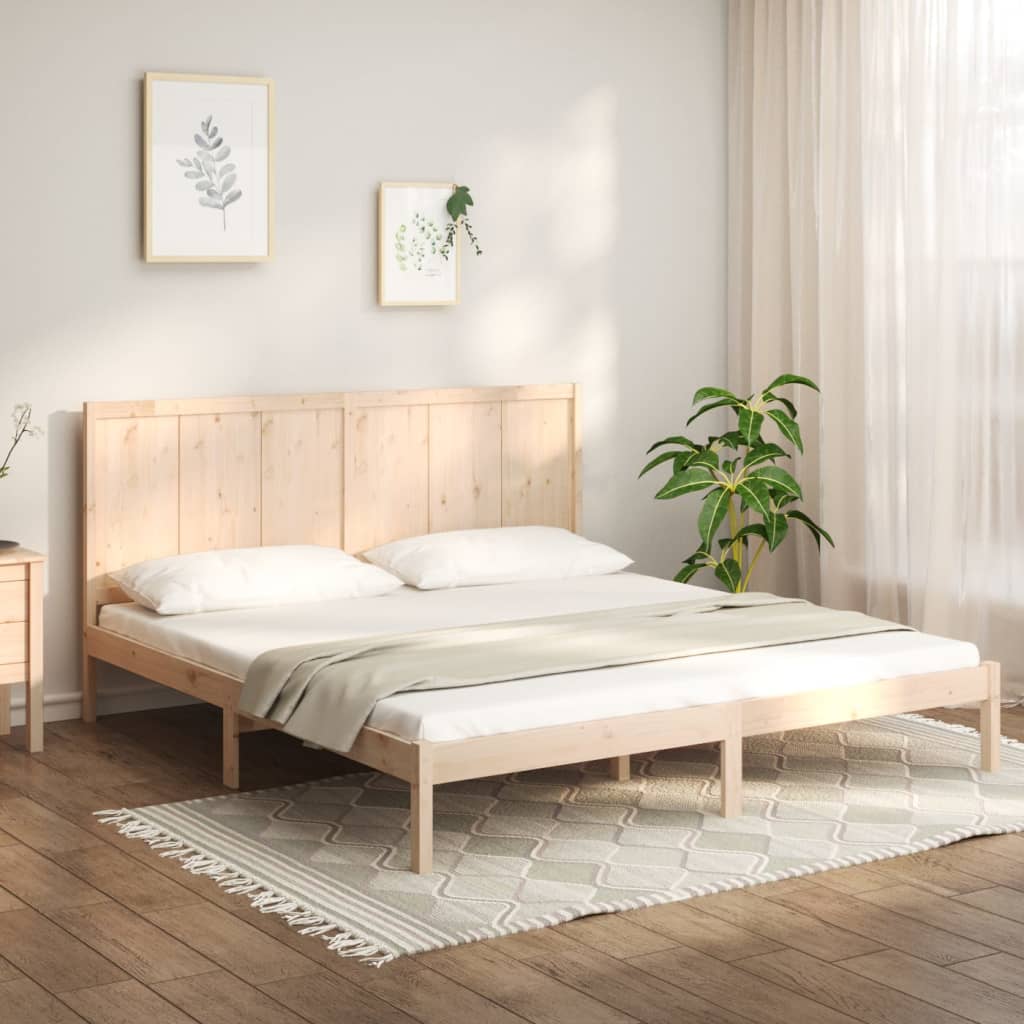 Lovos rėmas be čiužinio, 200x200cm, pušies medienos masyvas