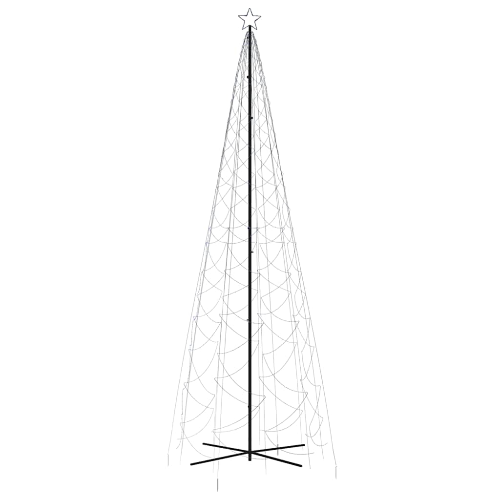 Kalėdų eglutė, 160x500cm, kūgio formos, 1400 mėlynų LED