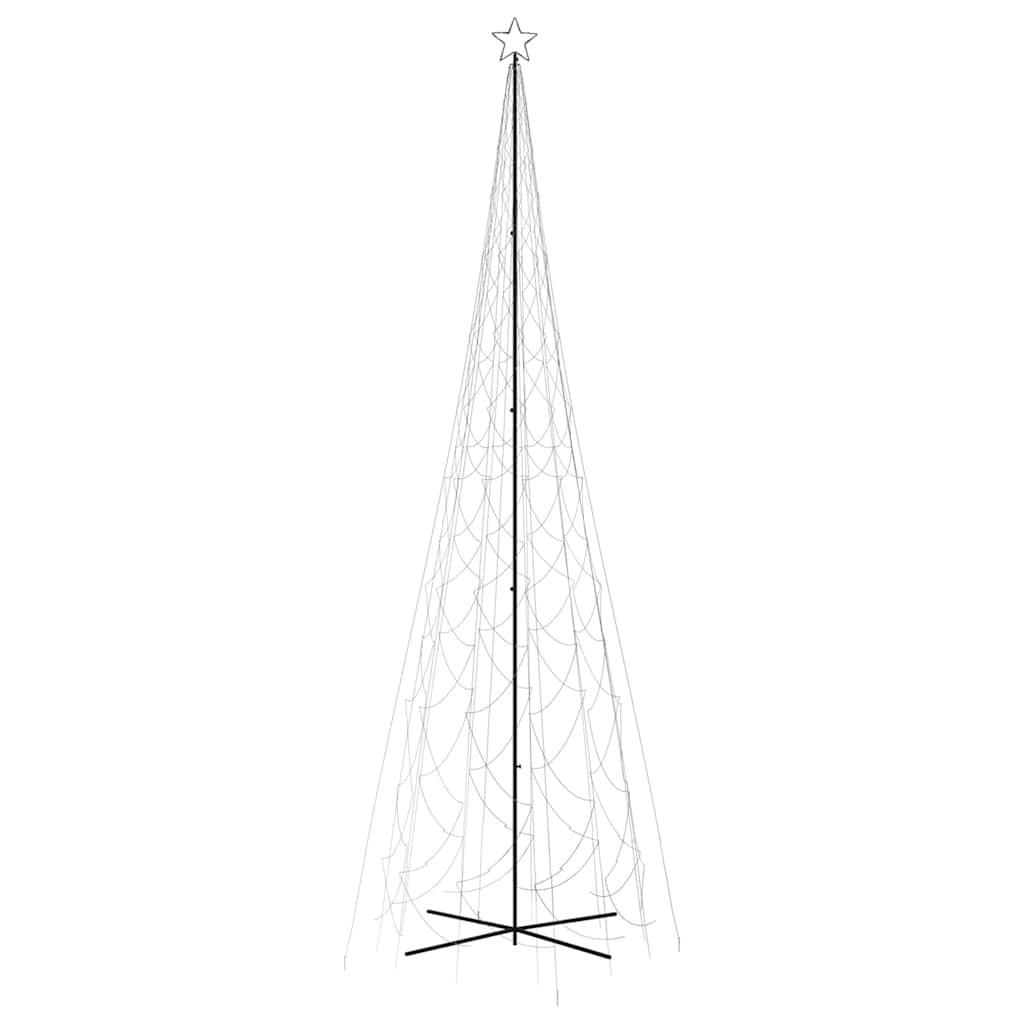 Kalėdų eglutė, 230x800cm, kūgio formos, 3000 šaltų baltų LED