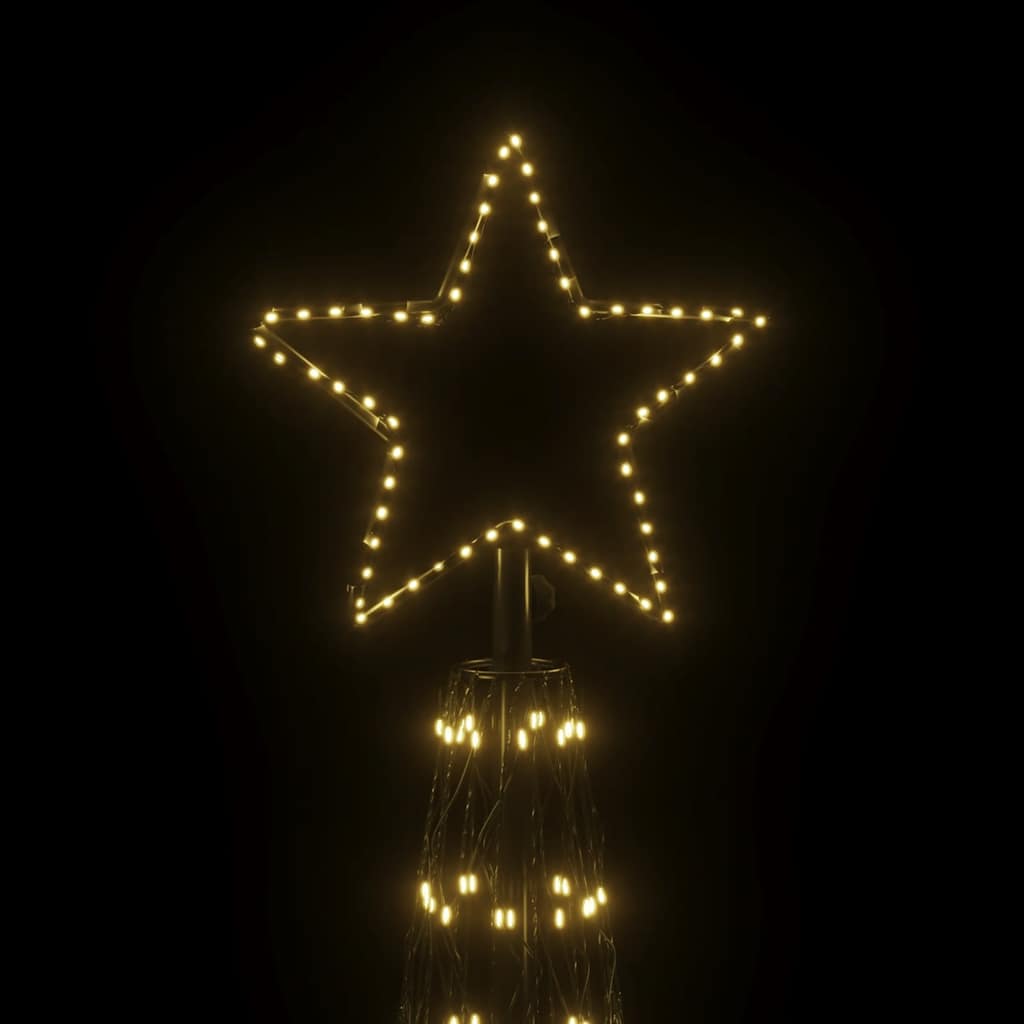 vidaXL Kalėdų eglutė, 230x800cm, kūgio formos, 3000 šiltų baltų LED