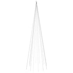 Kalėdų eglutė ant vėliavos stiebo, 500cm, 732 šiltos baltos LED