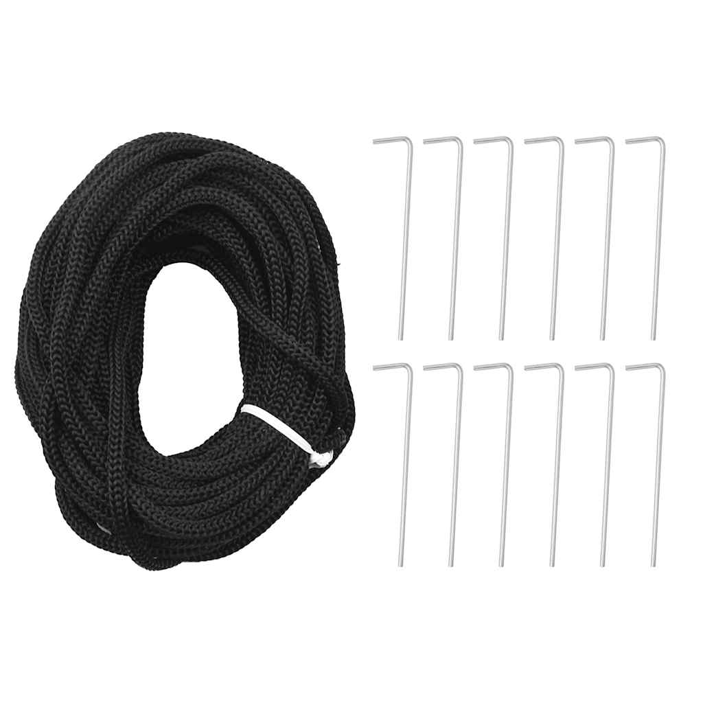 vidaXL Kalėdų eglutė ant vėliavos stiebo, 500cm, 732 šiltos baltos LED