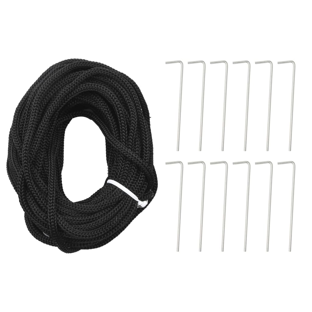 vidaXL Kalėdų eglutė ant vėliavos stiebo, 500cm, 732 šaltos baltos LED