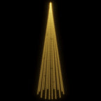 Kalėdų eglutė ant vėliavos stiebo, 800cm, 1134 šiltos LED