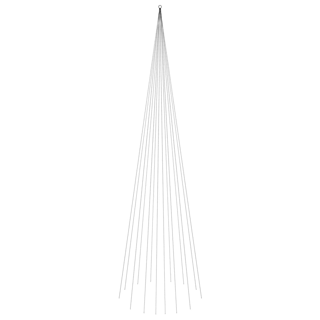 Kalėdų eglutė ant vėliavos stiebo, 800cm, 1134 šaltos LED