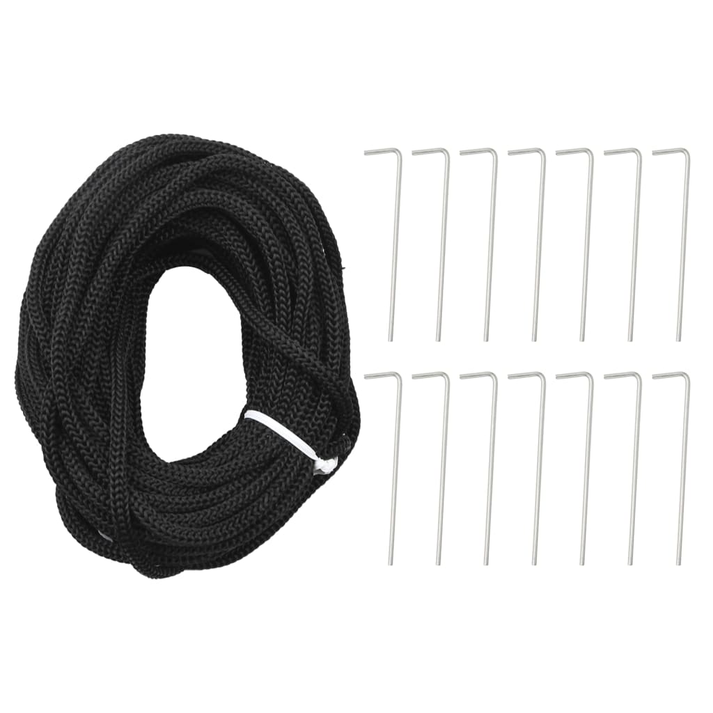 vidaXL Kalėdų eglutė ant vėliavos stiebo, 800cm, 1134 spalvotos LED