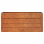 Aukštas sodo lovelis, rūdžių, 100x40x45cm, Corten plienas