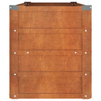 Aukštas sodo lovelis, rūdžių, 100x40x45cm, Corten plienas
