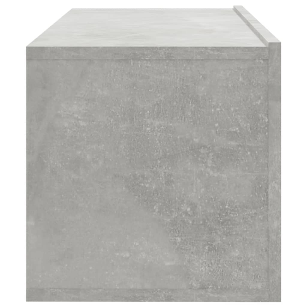 Sieninės TV spintelės, 4vnt., betono pilkos, 100x30x30cm