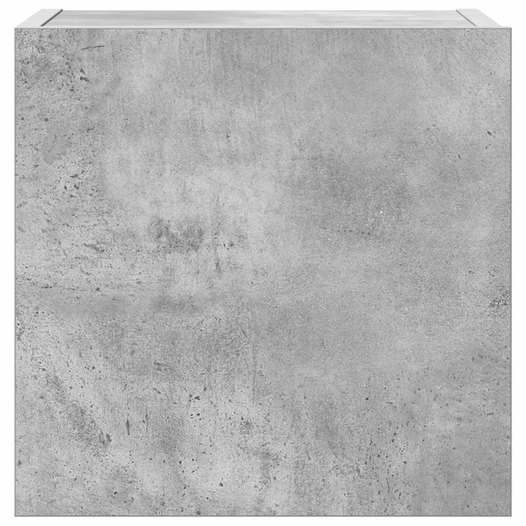 TV spintelių komplektas, 4 dalių, betono pilkas, mediena