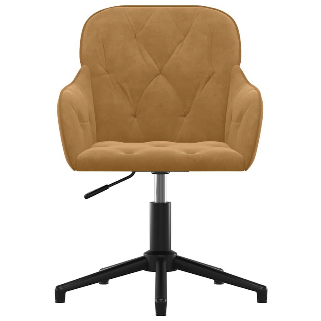 Pasukama biuro kėdė, rudos spalvos, aksomas