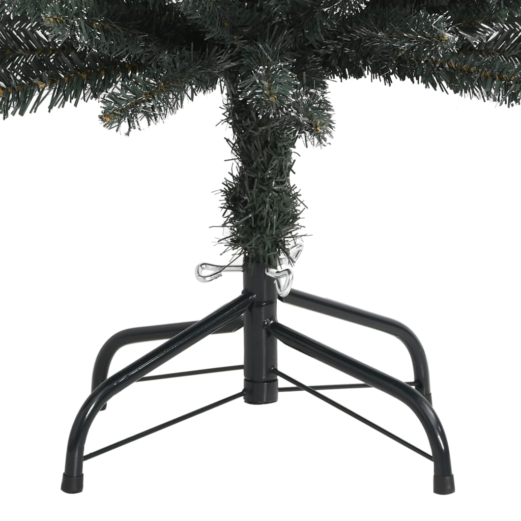 Dirbtinė siaura Kalėdų eglutė su stovu, žalia, 120cm, PVC