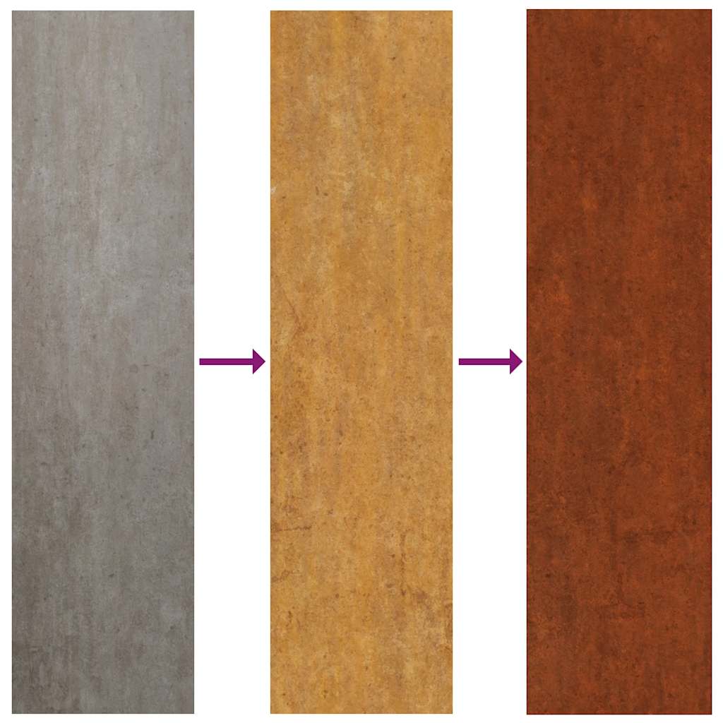 Lovelis, 62x40x39cm, Corten plienas