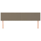 Galvūgaliai, 2vnt., taupe spalvos, 100x5x78/88cm, audinys