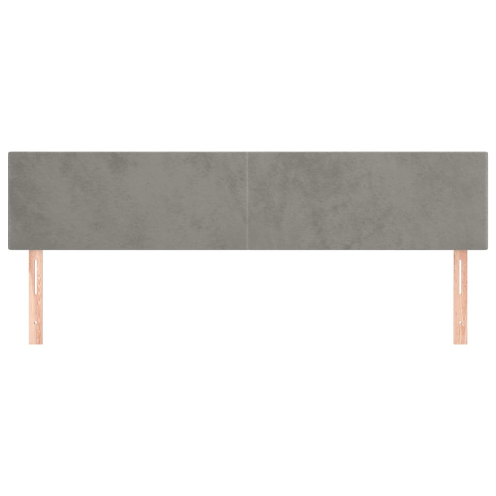 Galvūgalis, 2vnt.,šviesiai pilkos spalvos,100x5x78/88cm,aksomas
