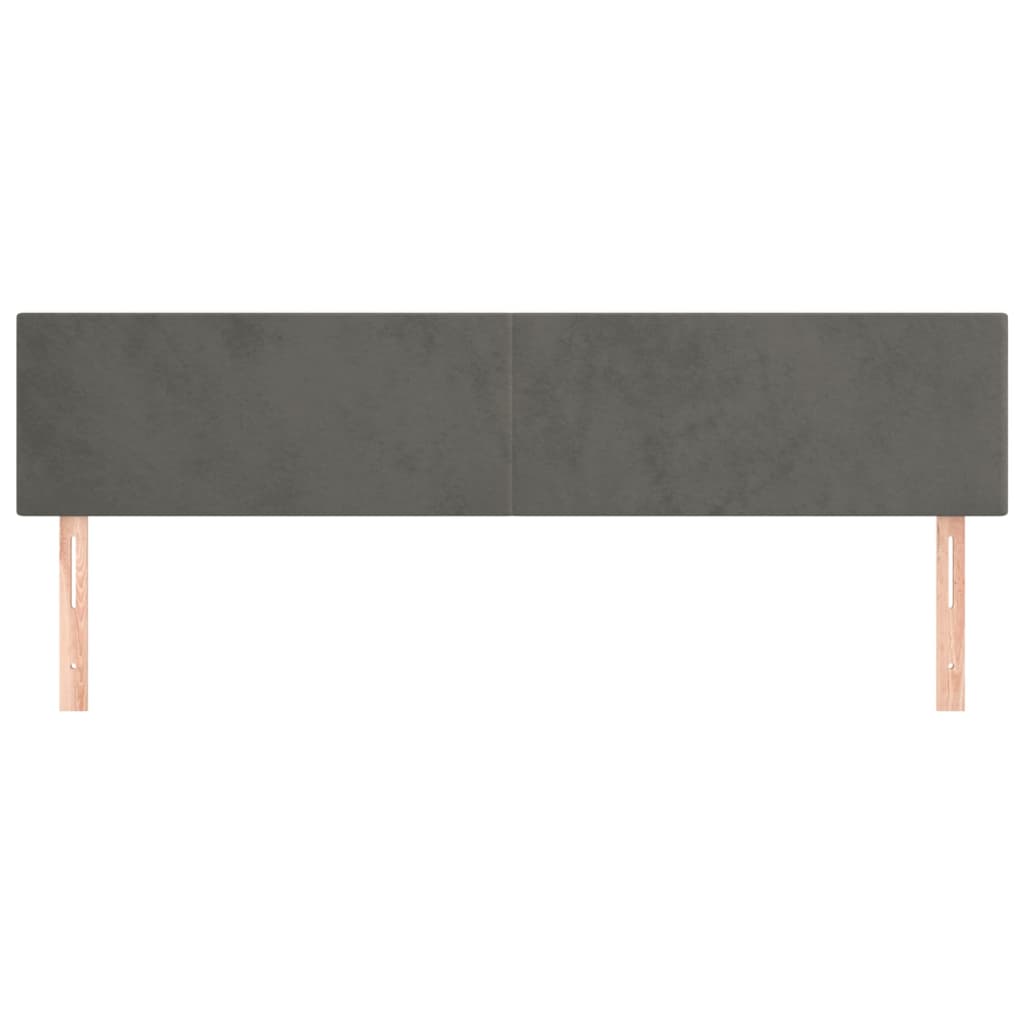 Galvūgalis, 2vnt.,tamsiai pilkos spalvos,100x5x78/88cm, aksomas