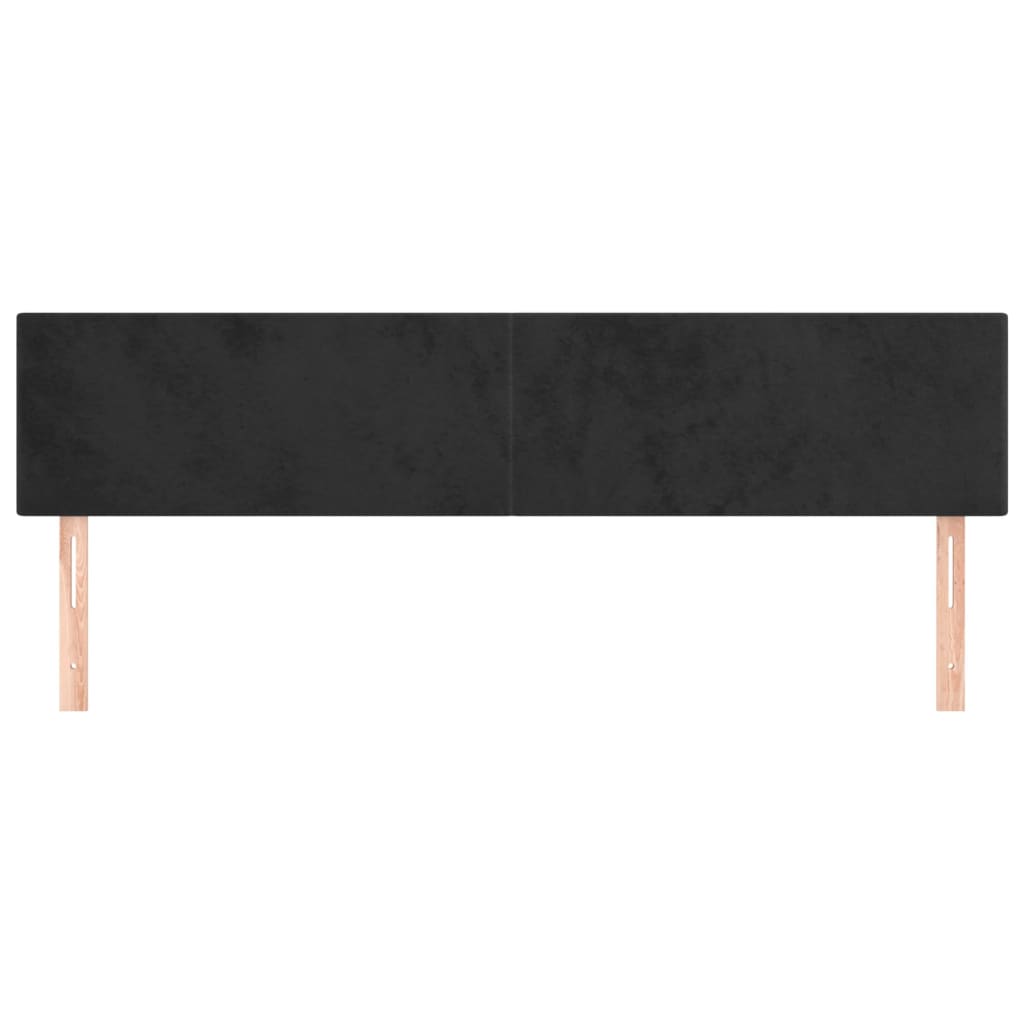 Galvūgalis, 2vnt., juodos spalvos, 100x5x78/88cm, aksomas
