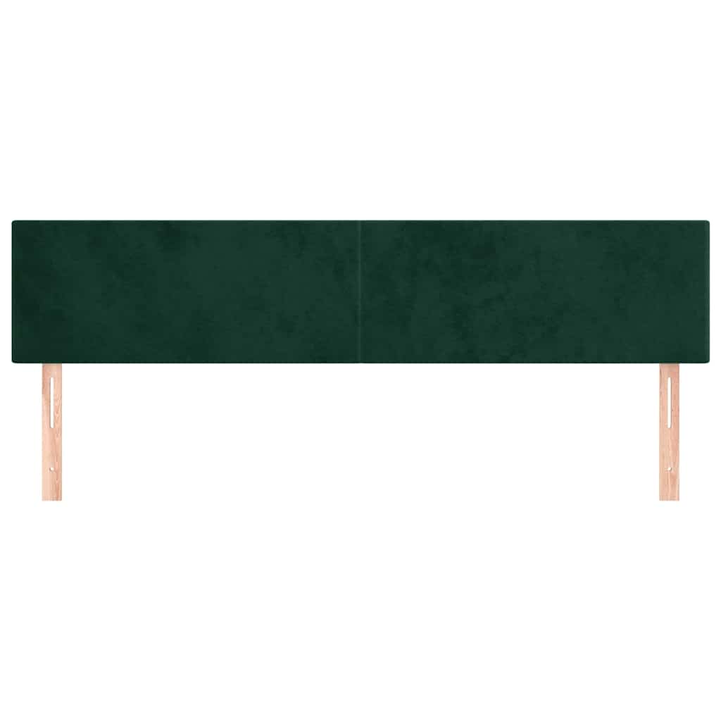 Galvūgalis, 2vnt.,tamsiai žalios spalvos,100x5x78/88cm, aksomas