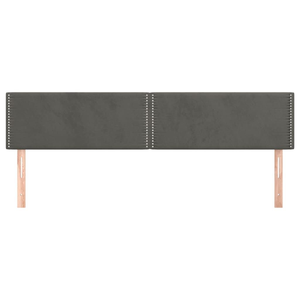 Galvūgalis, 2vnt.,tamsiai pilkos spalvos,100x5x78/88cm, aksomas