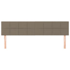Galvūgaliai, 2vnt., taupe spalvos, 100x5x78/88cm, audinys