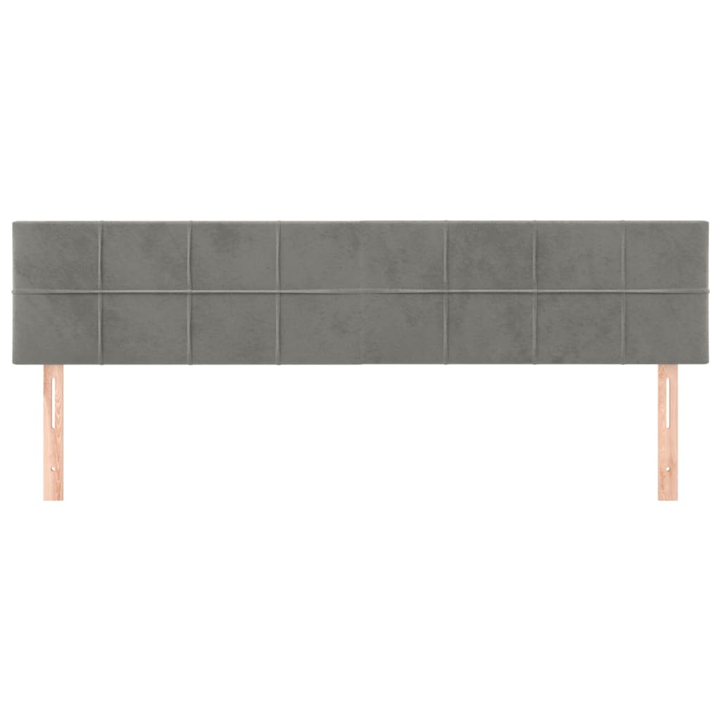 Galvūgalis, 2vnt.,šviesiai pilkos spalvos,100x5x78/88cm,aksomas