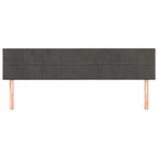 Galvūgalis, 2vnt.,tamsiai pilkos spalvos,100x5x78/88cm, aksomas