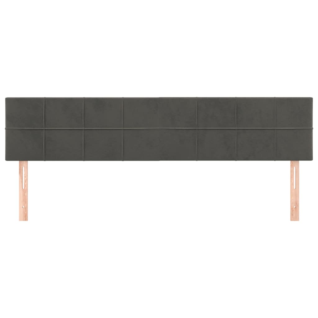 Galvūgalis, 2vnt.,tamsiai pilkos spalvos,100x5x78/88cm, aksomas