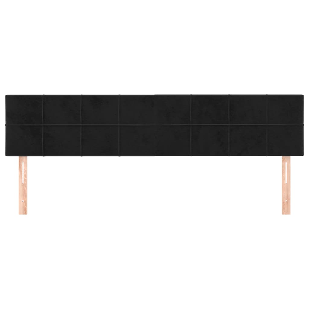 Galvūgalis, 2vnt., juodos spalvos, 100x5x78/88cm, aksomas
