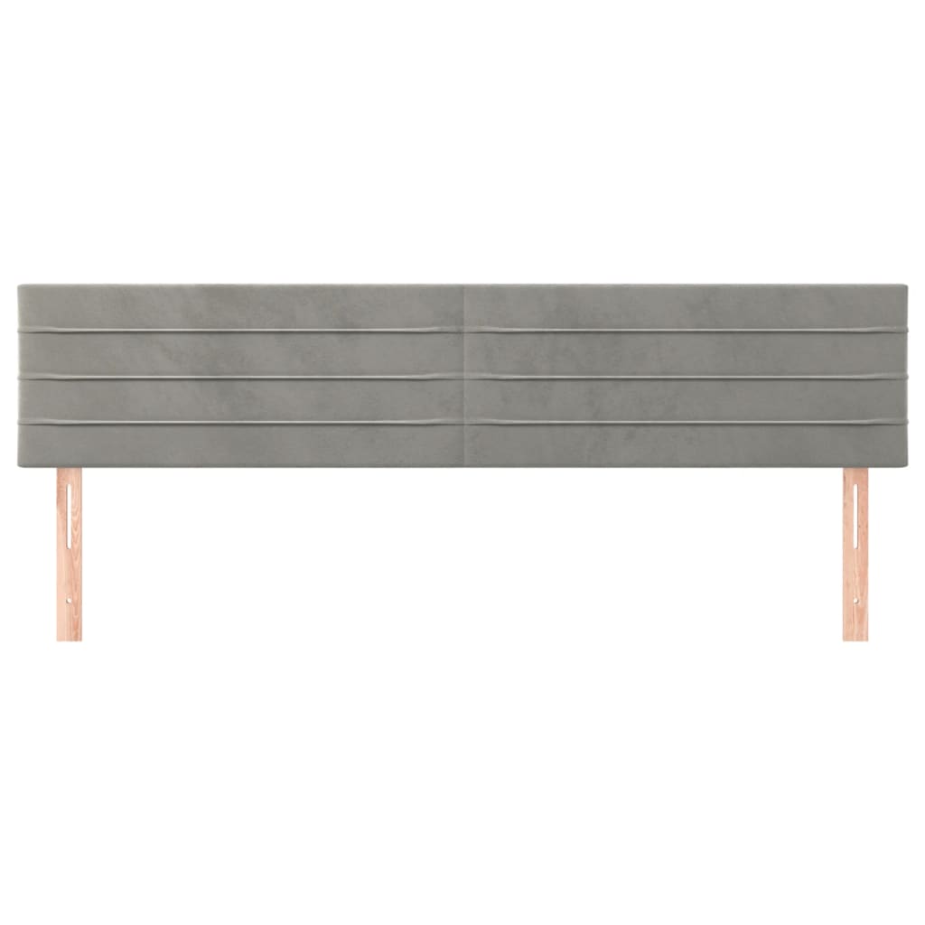 Galvūgalis, 2vnt.,šviesiai pilkos spalvos,100x5x78/88cm,aksomas