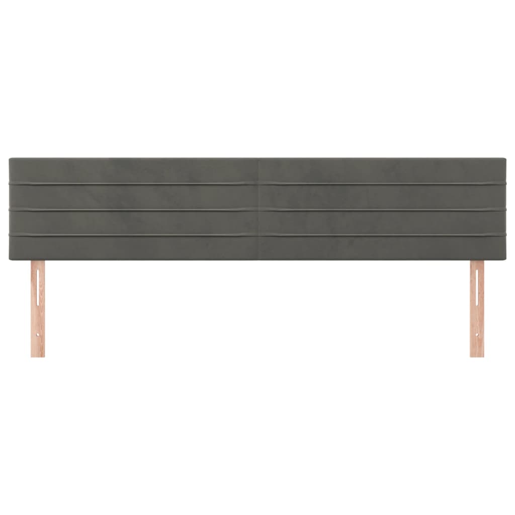 Galvūgalis, 2vnt.,tamsiai pilkos spalvos,100x5x78/88cm, aksomas