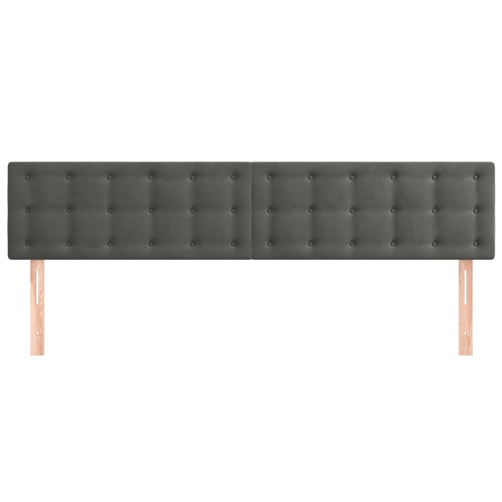 Galvūgalis, 2vnt.,tamsiai pilkos spalvos,100x5x78/88cm, aksomas