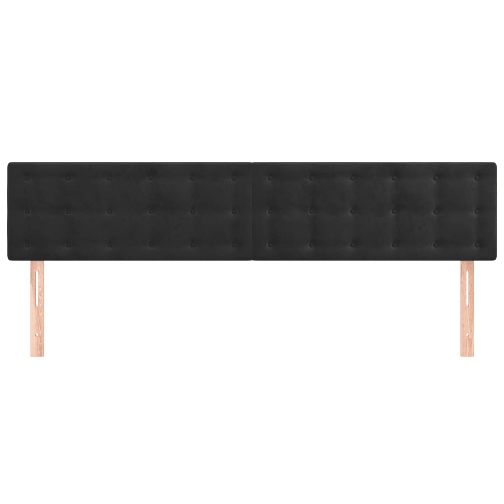 Galvūgalis, 2vnt., juodos spalvos, 100x5x78/88cm, aksomas