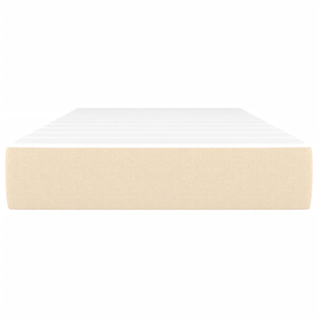 Spyruoklinis čiužinys, kreminės spalvos, 90x200x20 cm, audinys