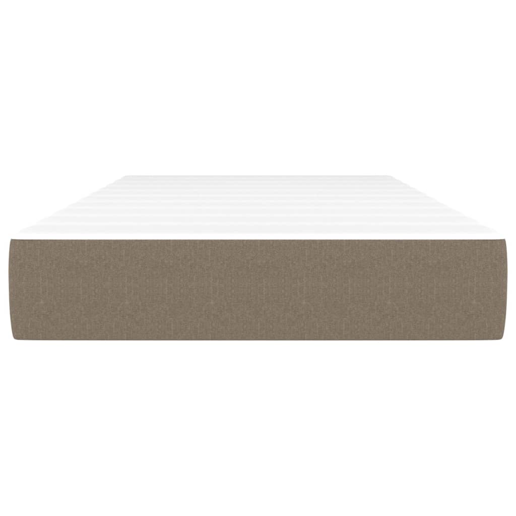 Spyruoklinis čiužinys, taupe spalvos, 100x200x20 cm, audinys