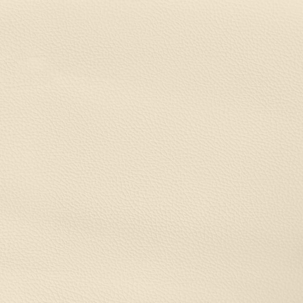 Kišeninių spyruoklių čiužinys, vidutinio kietumo, kreminis, 100x200x20 cm, dirbtinė oda